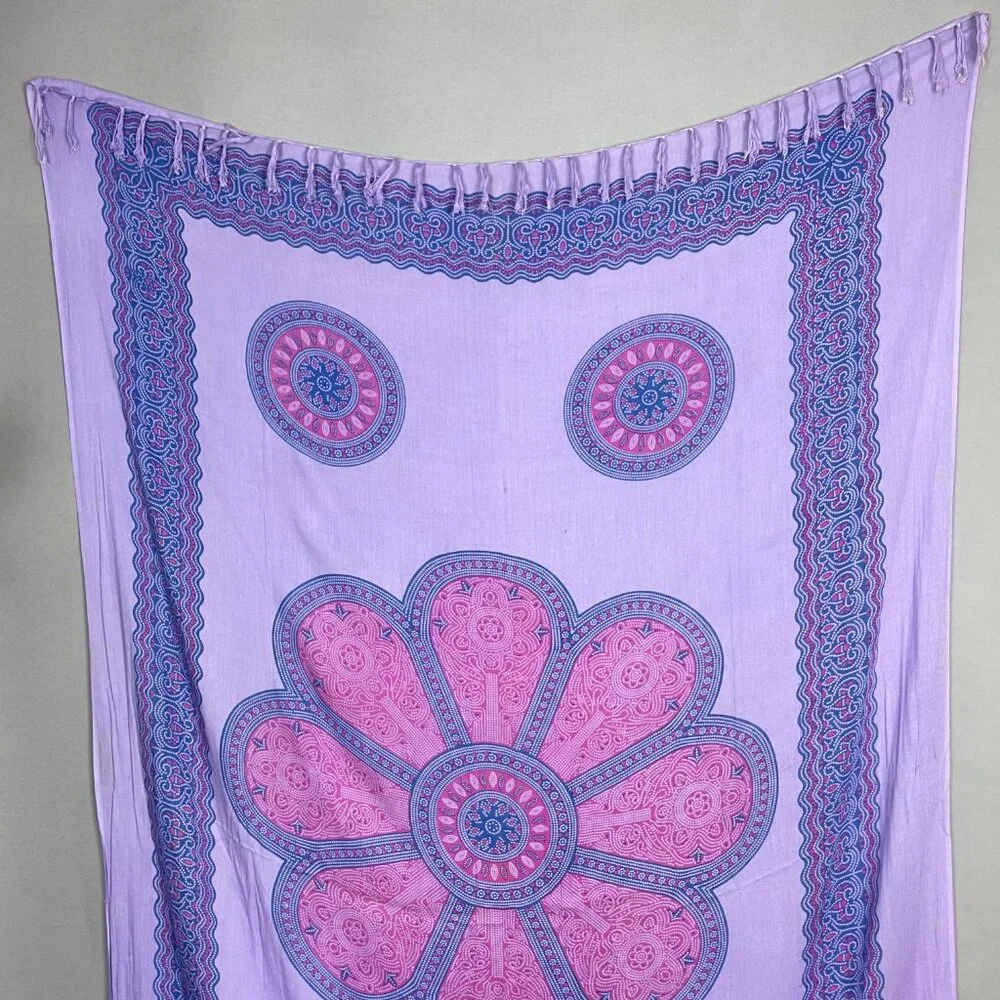 YOA Floral Scarf Shawl Wrap Fringe Mandala‎ Pattern FLAWS Women 62